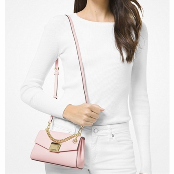 Michael Kors Lita Small Leather Crossbody Bag - Picture 4 of 7